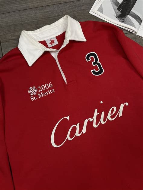 Vintage Cartier 2006 st.moritz longsleeve polo rugby 